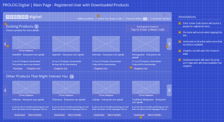 Homepage - High Fidelity UI
